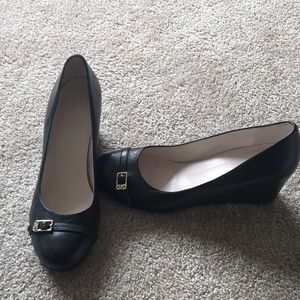 Cole Haan black wedges size 9